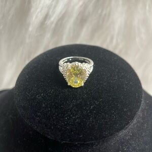 Sterling Silver Avon Ring Size 7 Peridot August Birthstone